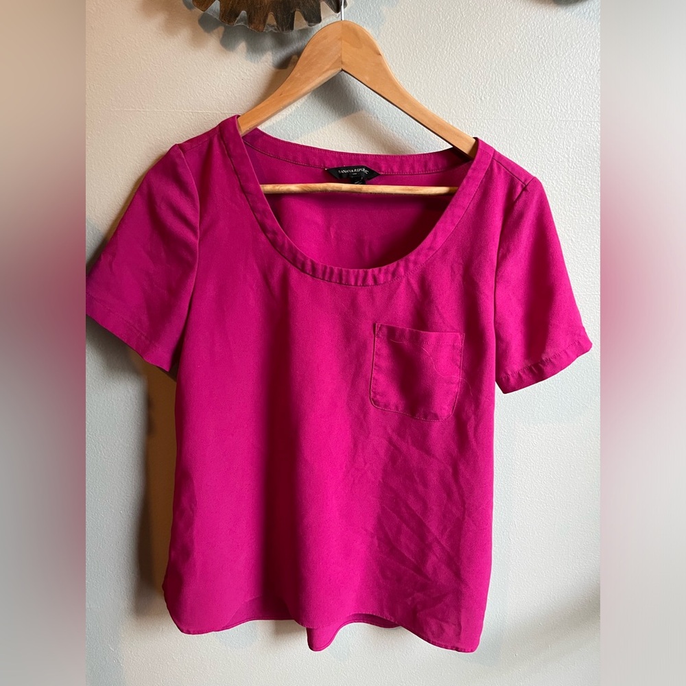 Magenta Banana Republic Blouse